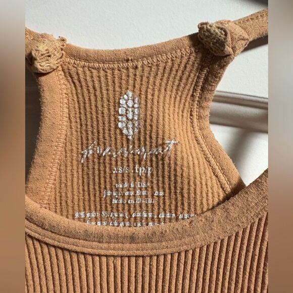 Free People Movement Crop Top XS Small Ribbed Halter Activewear Athleisure Yoga - Picture 2 of 5